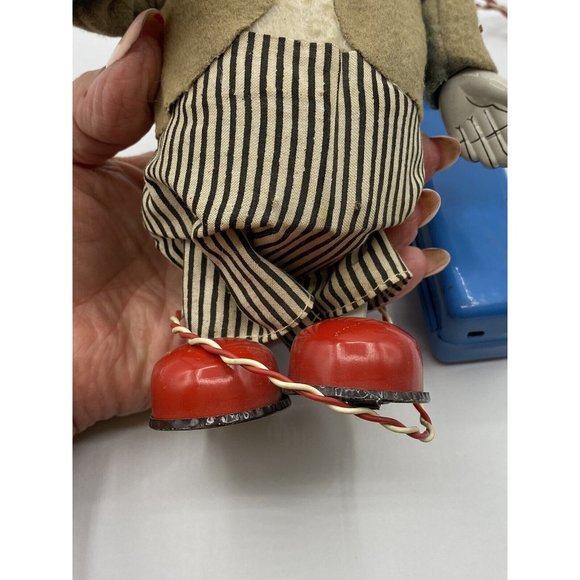 Remote Control Smoking Papa Bear 1950s Marusan Toy Japan Box Battery Operated - Picture 6 of 12